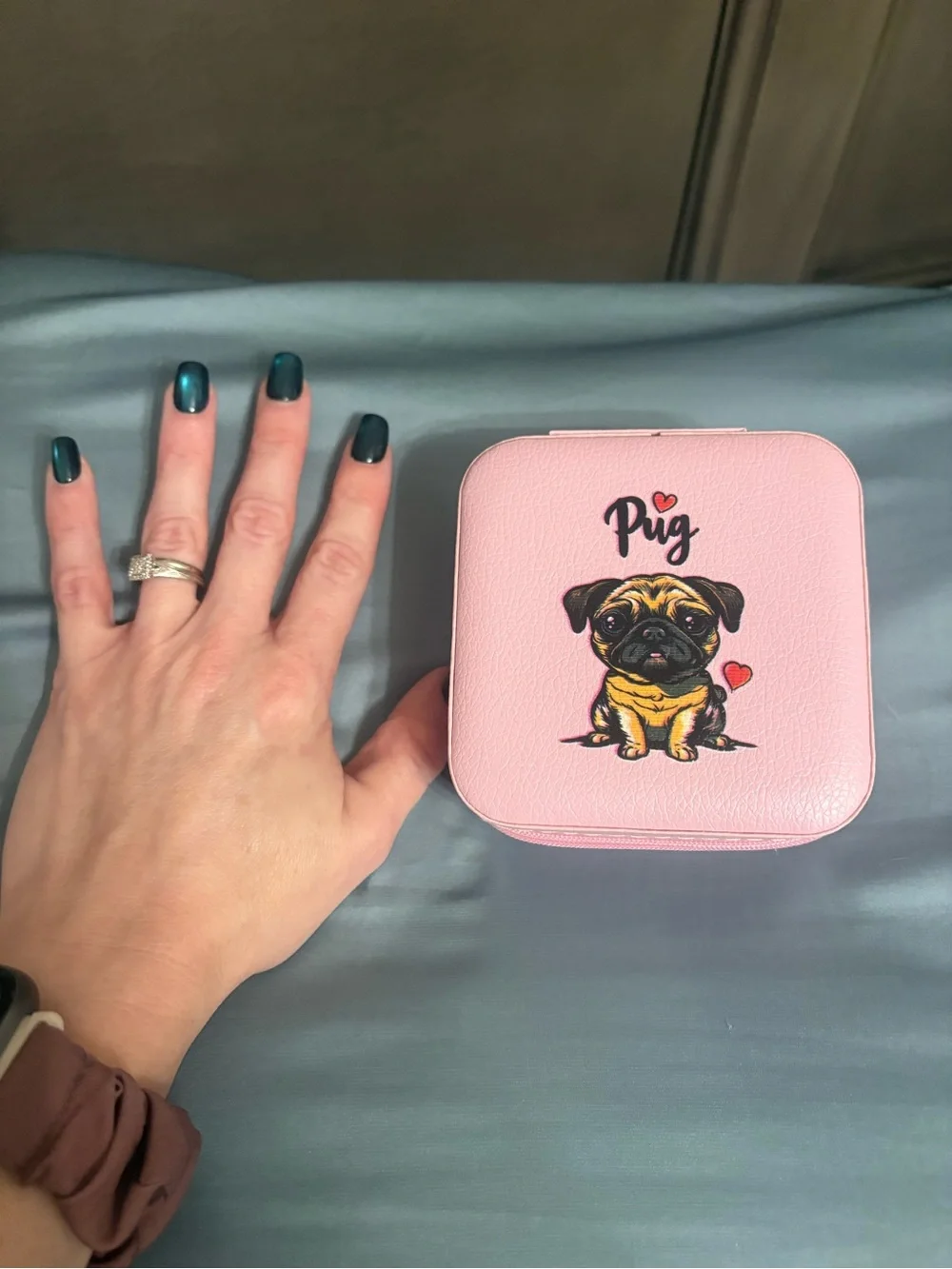 Pink Pug Jewelry/Accessory Box